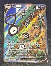 Unown V (Alternate Full Art) 177/195 Silver Tempest Holo