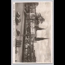 Antique Postcard Wiesbaden Architecture and Cars Real Photo