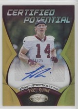 2018 Certified Potential Signatures Mirror Gold 9/25 Trey Quinn #CPS-TQ Auto g6p