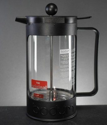 Bodum BEAN 1L French Press mit Hebelverschlussdeckel - Schwarz
