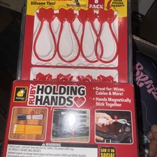 Ruby Holding Hands Magnetic Silicone Zip Ties Ultra-Powerful