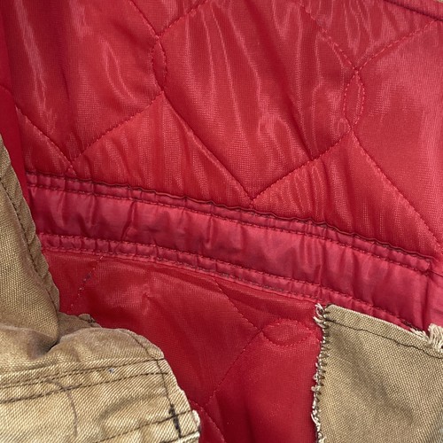 VTG XXL Key Imperial Quilted Lined Bib Carpenter Canvas Overalls Big Wide Short - Picture 5 of 19