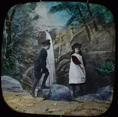 THE CAKE HOUSE NO10 PHOTO Magic Lantern Slide HANSEL & GRETEL STORY