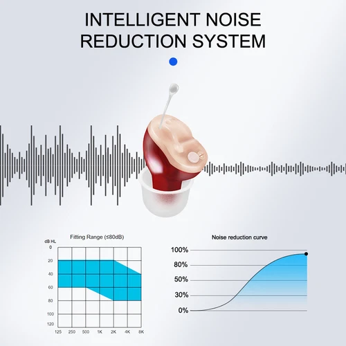 MiNi Digital Invisible Hearing Aids ITE Sound Voice Amplifier Enhancer L/R - Picture 2 of 15