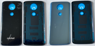 NEW MOTOROLA MOTO E5 PLUS XT1924 BLUE BLACK PHONE BACK DOOR REAR BATTERY  COVER