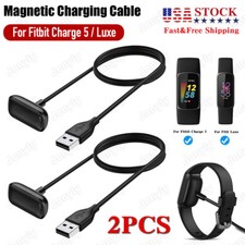 2PCS USB Charger Charging Cable Replacement 50cm Cord for Fitbit Luxe / Charge 5