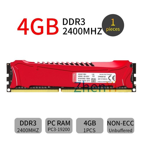 16GB 8GB 4GB DDR3 2400MHz HX324C11SR/4 CL11 DIMM 1.65V Memory For HyperX SAVAGE - Picture 4 of 13
