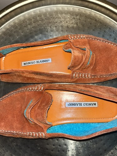 Manolo Blahnik Driving Moccasin Size 38 