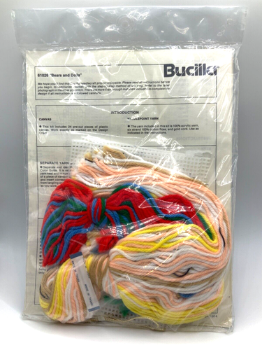 Bucilla Osos mecedores y muñecas conjunto de 8 adornos kit de lona precortada #61026 - Imagen 2 de 2