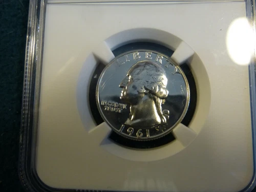 1961 GEORGE WASHINGTON QUARTER GRADED PF 67  BY NGC