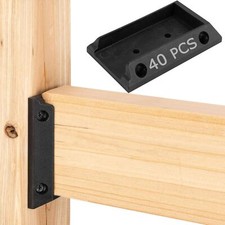 40pcs Deck Railing Bracket Connectors for 2x4, Deck Railing Kit Durable PP Pl...