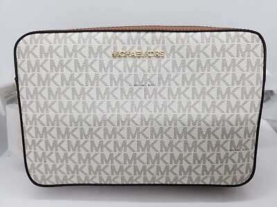 Michael Kors Jet Set Large Crossbody Purse - Vanilla for sale