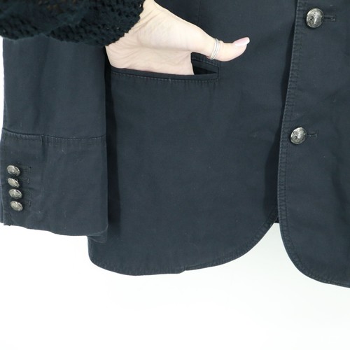 Express Blazer Mens S Navy Military Inspired Dapper Professional Contemporary - Picture 6 of 20