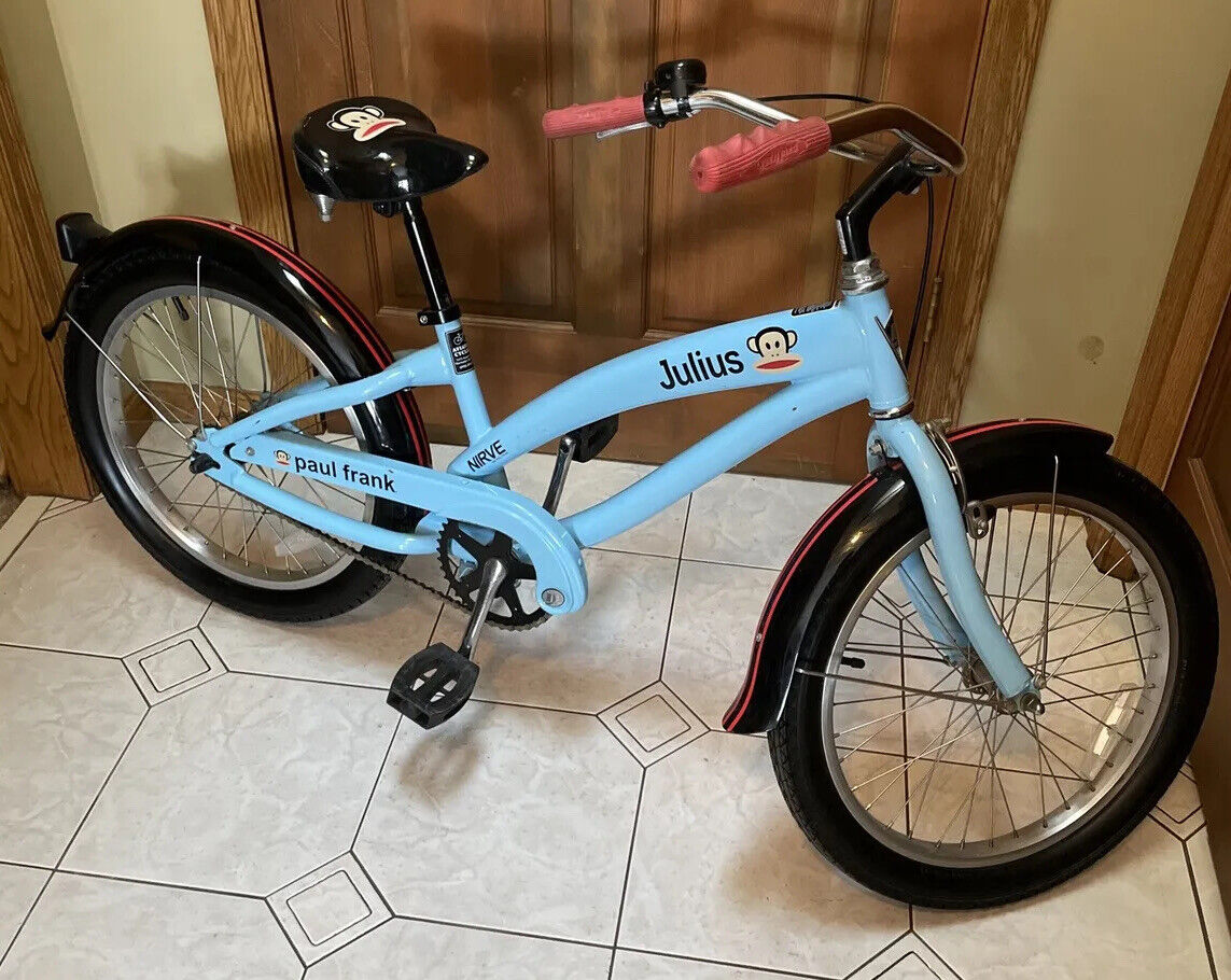 20” Nirve Paul Frank Julius Beach Cruiser Bike Baby Blue 20” Nirve Paul Frank Julius Beach Cruiser Bike Baby Blue