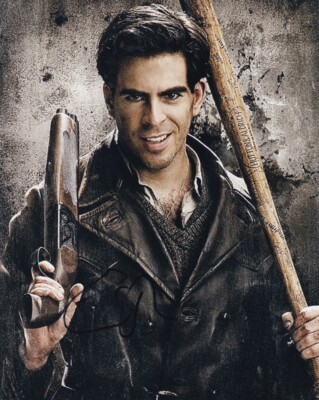 ELI ROTH signed Autogramm 20x25cm INGLOURIOUS BASTERDS in Person autograph COA