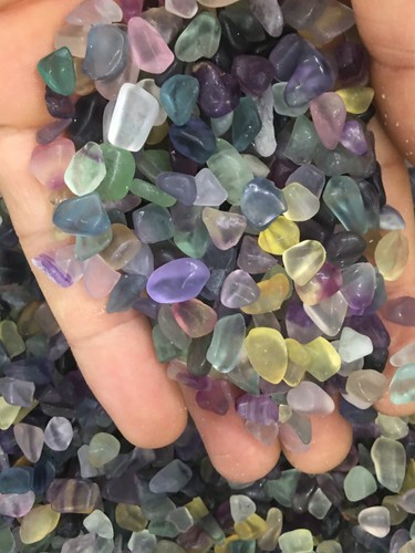 2.2LB Natural fluortie gravel Quartz crystal Reiki healing gift - Picture 7 of 11