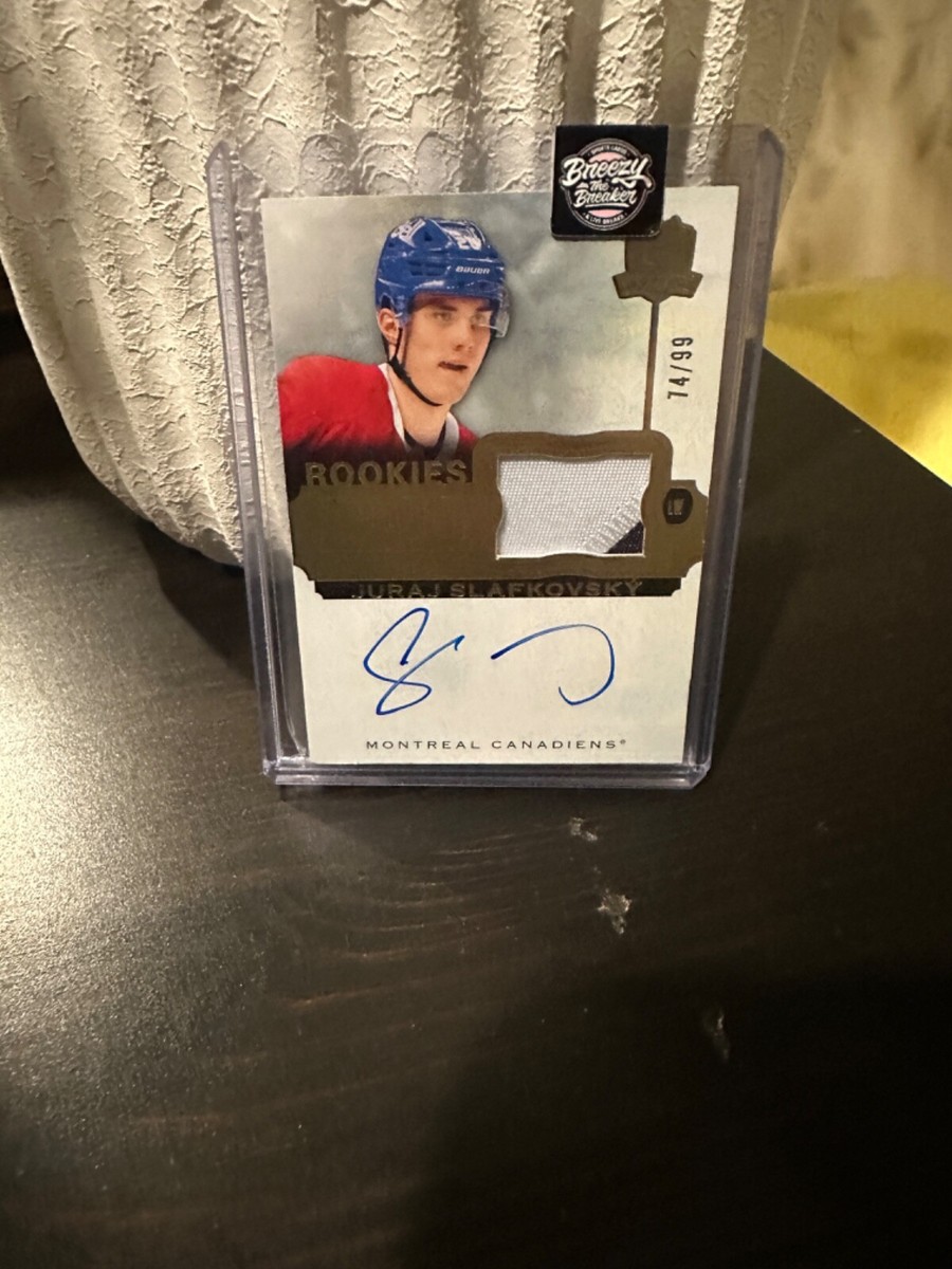 22/23 UD The Cup Juraj Slafkovsky Rookies Signature Materials Auto