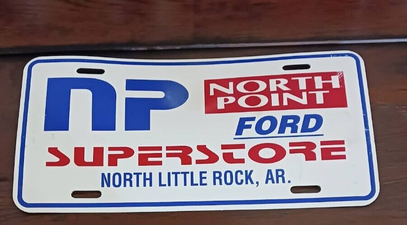 Vintage Tag North Point Ford North Little Rock AR Ford Plastic Tag Novelty Tag