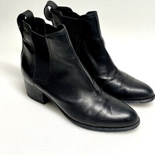 Rag  Bone Walker Black Leather Chelsea Boot Womens EU 36 US 5.5 / 6 Classic Hip