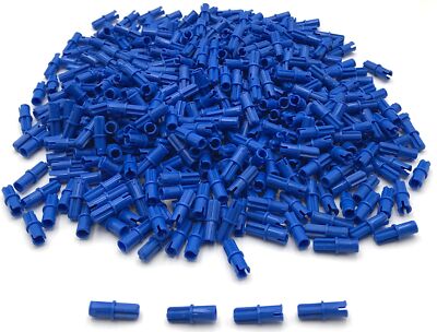 Lego 500 New Blue Technic Axles 1L with Pin with Friction Ridges Pieces