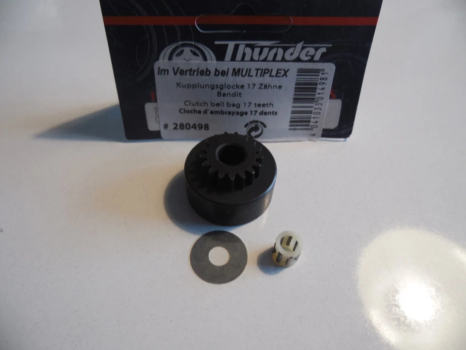 THUNDER TIGER PD0378 Cloche Embrayage 17 dents Nitro Tour / Twister / real ten - Photo 1/1