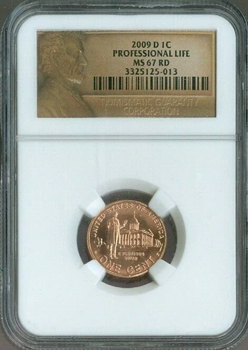 2009-D Lincoln Cent Professional Life NGC MS67 RD Quality