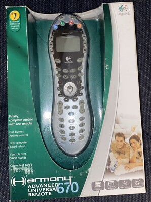 Logitech Harmony 670 Universal Programmable Remote Tested Working