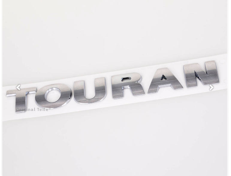 Original VW Volkswagen Touran Schriftzug chrom selbstklebend  