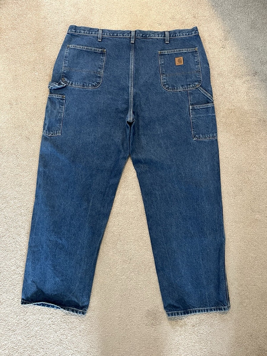 ティガ Carhartt B73 DST Double Knee Dungaree Fit Denim Work Pants Men's