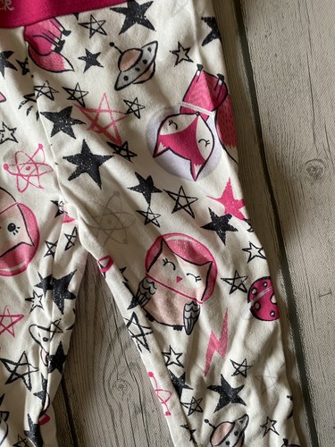 Cat & Jack Girls Pink Owl Pajama PJ Bottoms Sz 4 - Picture 2 of 4