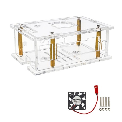 Clear Acrylic Protective Case For RV2 With Cooling Fan Transparent Shell Cover - Picture 5 of 11