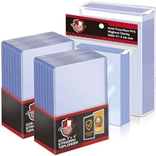 50 top loaders and 200 penny sleeves