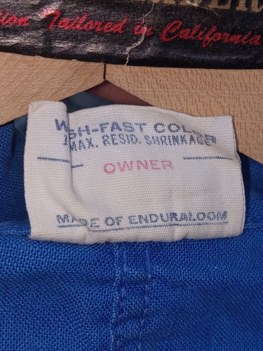 Vintage Moore M Gym Suit Blue Romper 50s 60's Stylized "NAKAMURA" Sz12 Style 26 - Picture 5 of 10