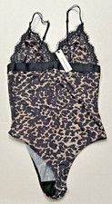Olivaceous ANIMAL LEOPARD PRINT One Piece Bodysuit CAMI Top Size MEDIUM NWT