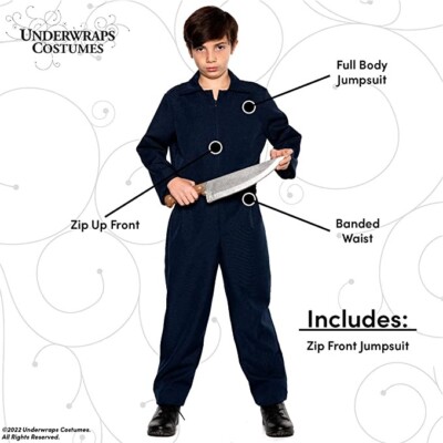 Underwraps Cosplay Horror Killer Jumpsuit Halloween Costume Scary