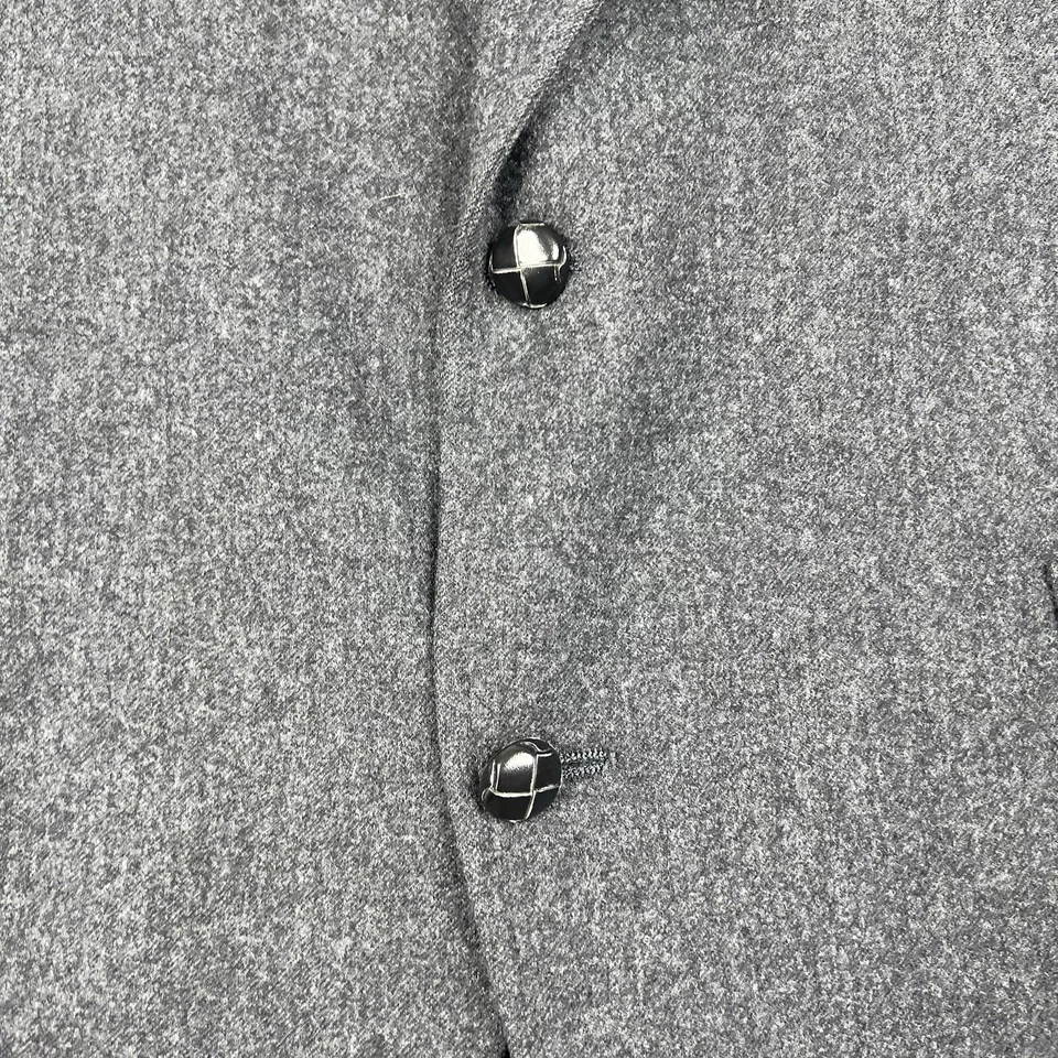 Винтажный Pendleton Blazer мужской 42R серый Virgin шерсти спортивное пальто две кнопки США - Изображение 4 из 4