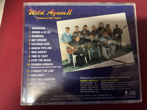 The Ventures – Wild Again II - Tribute To Mel Taylor - Japan CD 1997 - With OBI - Imagen 2 de 2