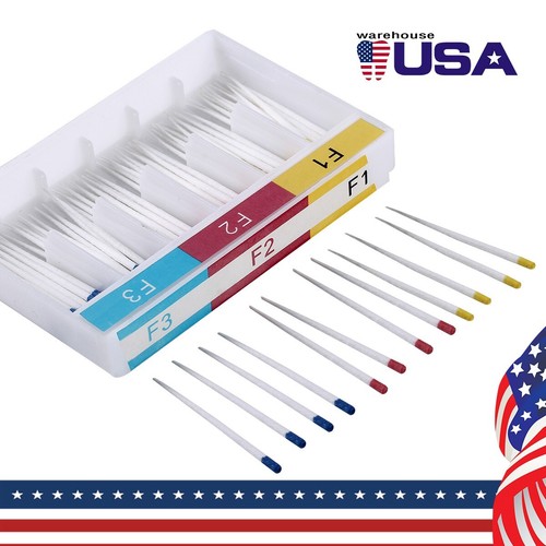 5X AZDENT Dental Root Endodontics Absorbent Paper Points F1 F2 F3 For Dental Use - Picture 7 of 10