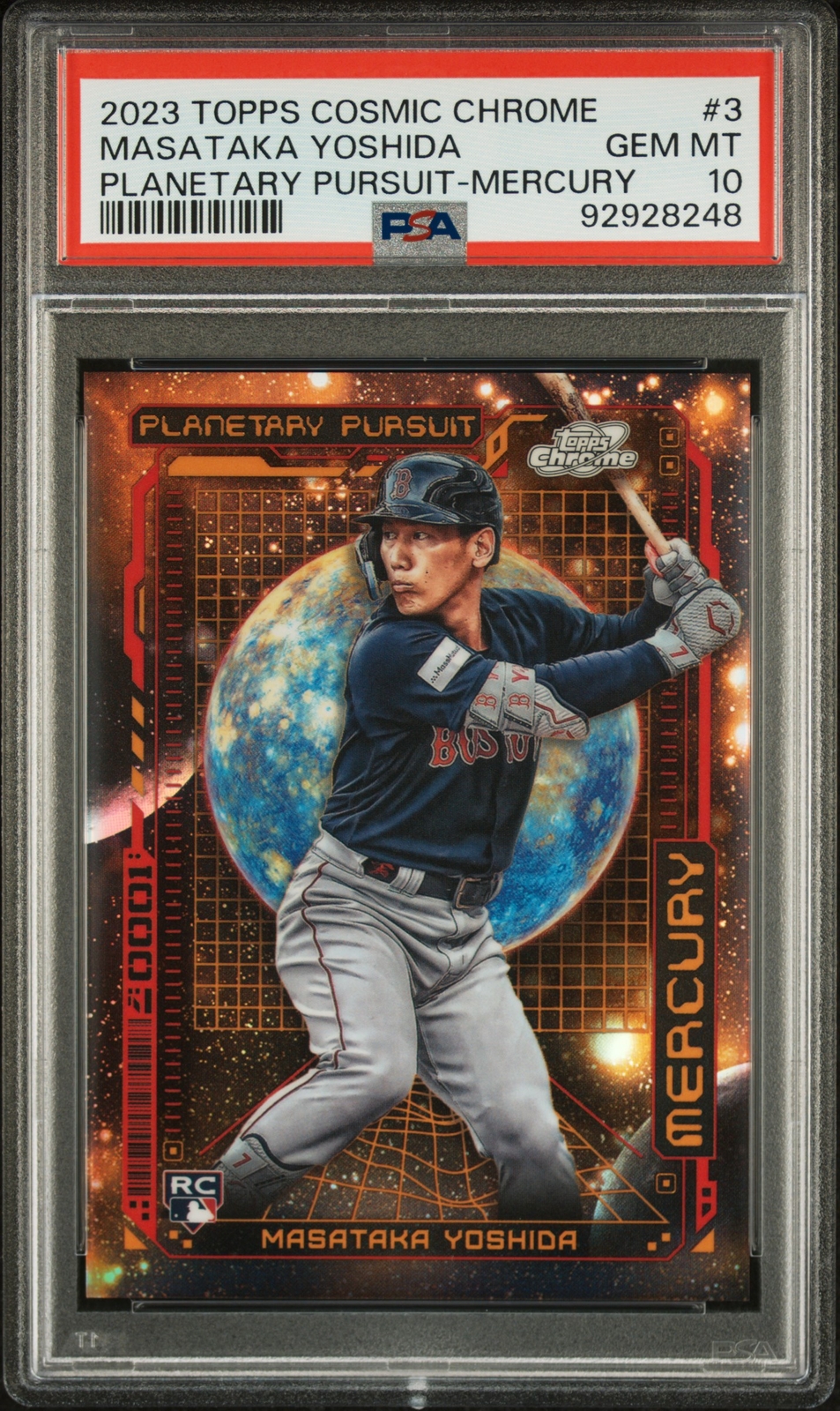 2023 Topps Cosmic Chrome Planetary Pursuit PPM-3 Masataka Yoshida PSA 10 MERCURY