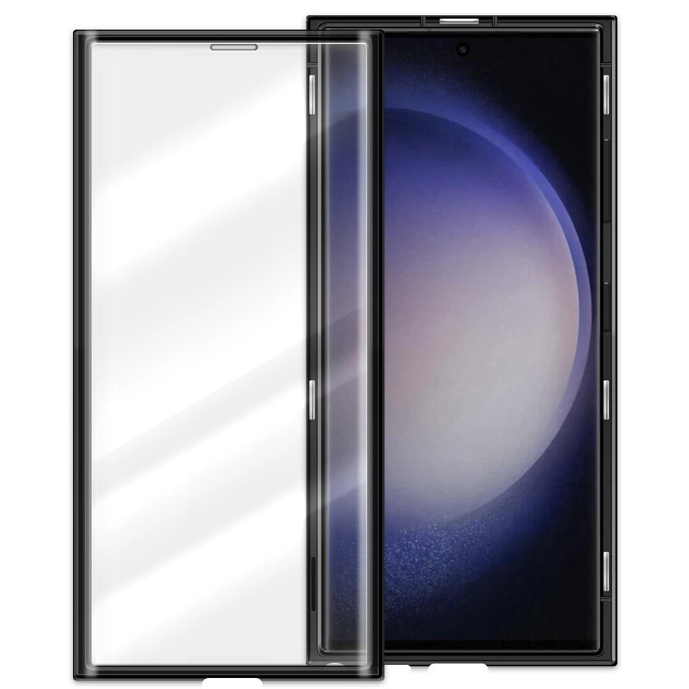 Magnetic Full Tempered Glass Cover Case for Samsung Galaxy S23 Ultra S918U Phone