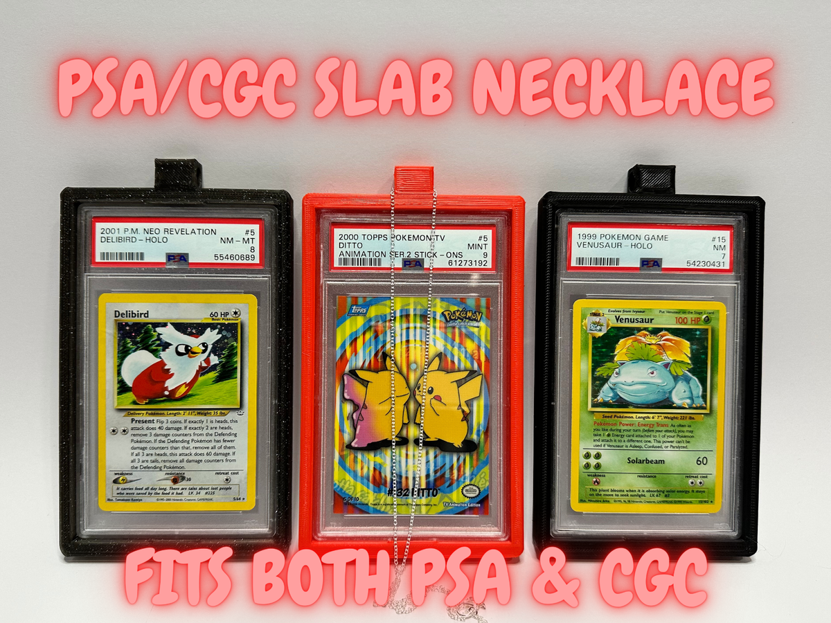 PSA SLAB NECKLACE / Graded Card Necklace *GRADED CARD NOT INCLUDED* 3D  Printed | eBay