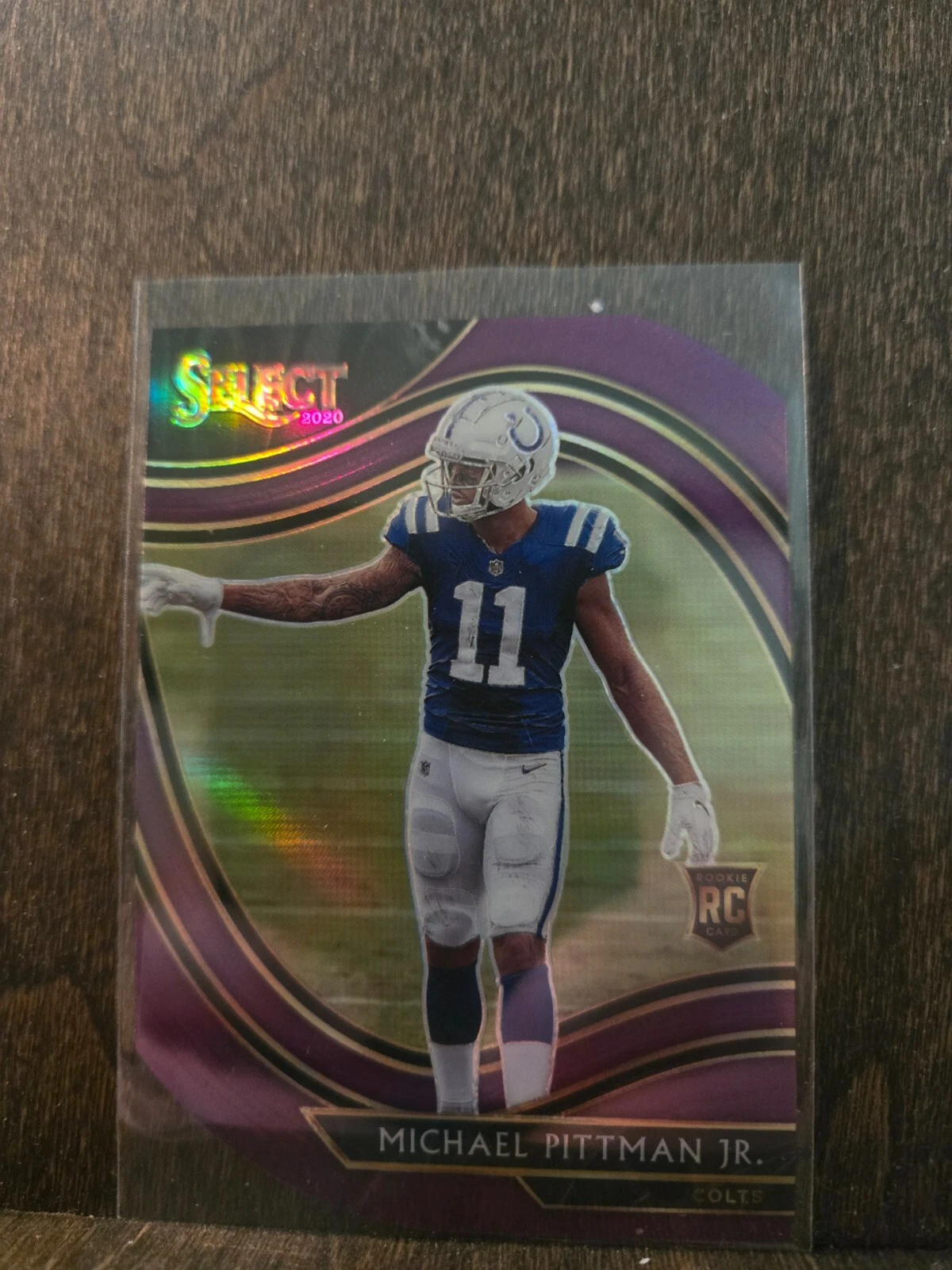 2020 Panini Select Field Level Purple Prizm Die-Cut Michael Pittman Jr Rookie RC