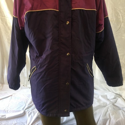 Coat Action II Sportswear Vtg 1980s Purple Ski Women's Ski Snow Jacket Sz 11/12 - Picture 4 of 18