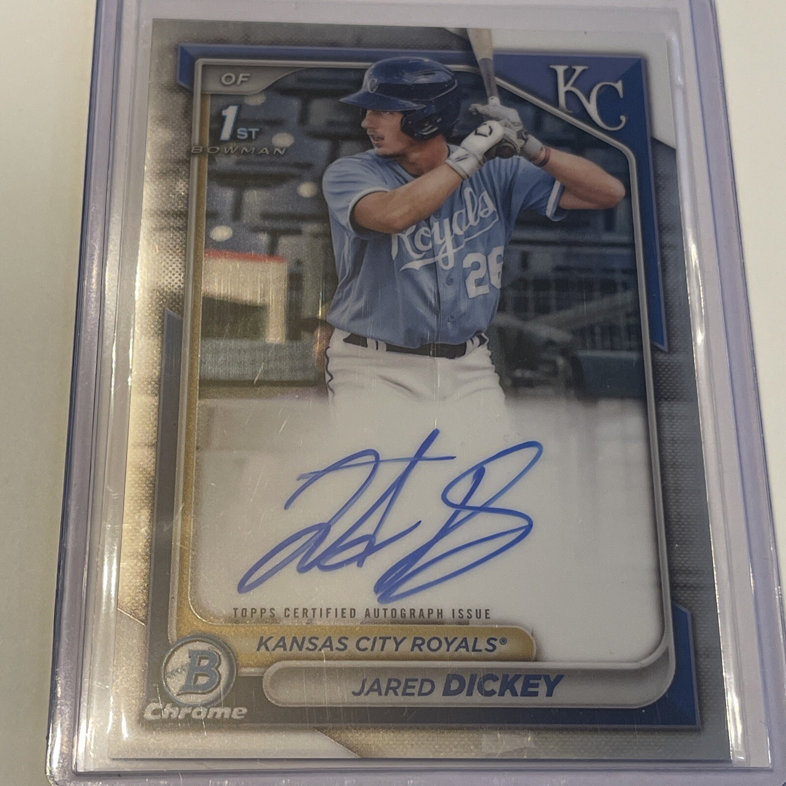 2024 Bowman - Chrome Prospect Autographs #CPA-JDI Jared Dickey (AU, RC)