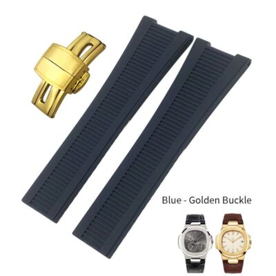 Konkave Form Gummi Silikon Uhrenarmband passend für PATEK PHILIPPE Nautilus P...