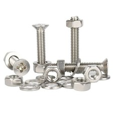 M4 M5 M6 Pozi Countersunk Machine Screws Hex Nuts & Washers A2 Stainless Steel