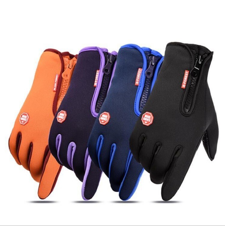 Gloves Outdoor Sports Touch Screen Non-slip Waterproof Windproof Warm Gloves-image