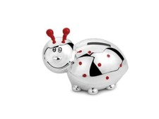 Spardose Marienkäfer versilbert Zilverstad