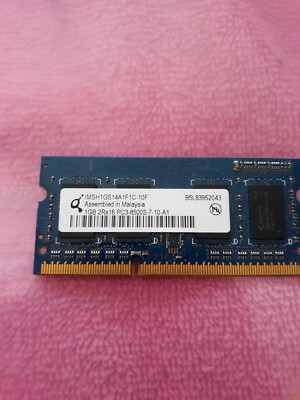 IMSH1GS14A1F1C-10F GENUINE QIMONDA LAPTOP MEMORY 1GB DDR3 PC3-8500S 