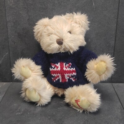 Harrods Teddybär Mit Pullover Ca. 19cm Groß (Sitzend) Bär Plüsch Sammler 